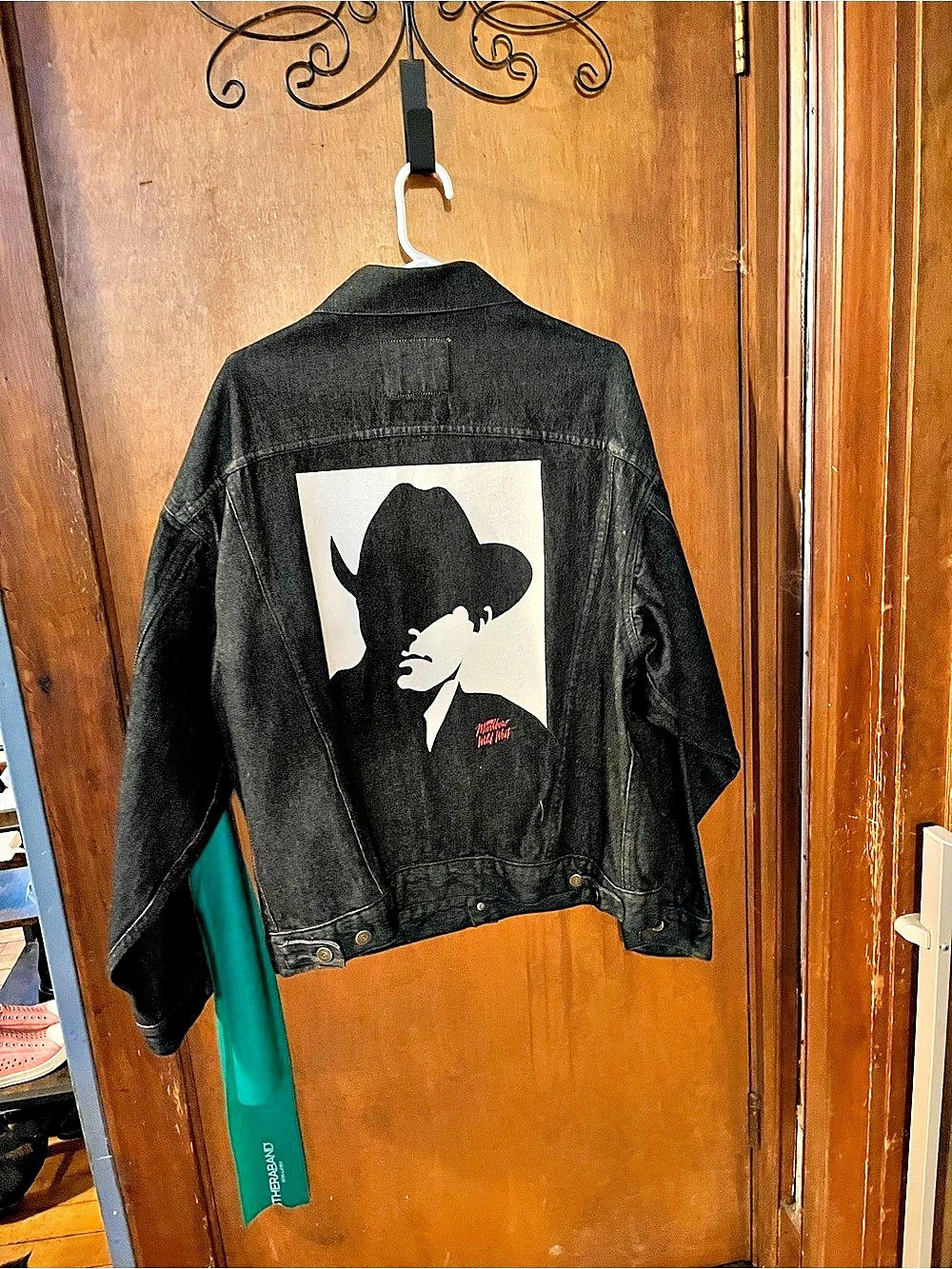 Wrangler Rodeo Wild West Denim Trucker Jacket Large